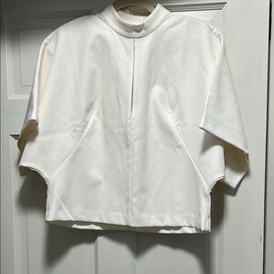 NWT Maeve Elegant White Blouse Size Small